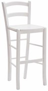 SCAUN BAR LEMN - ALB