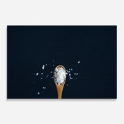 Panou Sticla Bucatarie, 50x70cm, Protectie aragaz, Antistropi, Termorezistent, Alimente, Condimente, Salt On Black