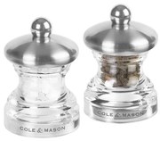 Cole&Mason BUTTON - Set 2 râșnițe sare și piper, 6,5 cm