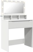 vidaXL Mese de toaletă pentru dormitor Alb 80 x 39,6 x 135 cm