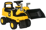 HOMCOM CAT cu Licență pentru Constructii de Condus cu Cupa Manuala, Excavator pentru Copii Mici, cu Claxon | Aosom Romania