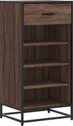 vidaXL Suport pantofi Stejar maro 48x38x97,5 cm Lemn prelucrat