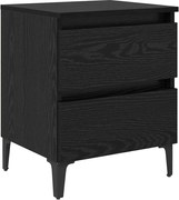 vidaXL Dulap de noapte Stejar negru 40 x 35 x 50 cm Lemn compozit