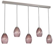 Lustra moderna cu 5 pendule design italian 10008 Amethyst
