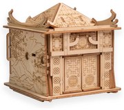 Puzzle din lemn, casa dragonului EscapeWelt