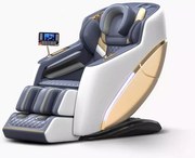 RESIGILAT- Fotoliu de masaj MECHA CONFORT, cu Incalzire, Bluetooth, Display, Ecran tactil, Zero Gravity, 2 Boxe, Moduri Automate, Suport Picioare extensibil, Piele Ecologica Premium