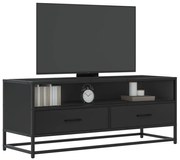 vidaXL Dulap TV, negru, 100x34,5x40 cm, lemn prelucrat și metal