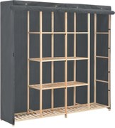 vidaXL Șifonier, gri, 173 x 40 x 170 cm, material textil