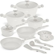 BerlingerHaus Set de vase cu suprafață din titan Sahara Marble, 15 piese