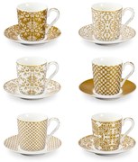 Cești aurii 6 buc. din porțelan My Coffee – Tescoma