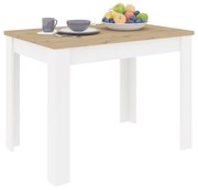 Masa bucatarie Zeta, Stejar Artisan/Alb, 102 x 69 x 75 cm