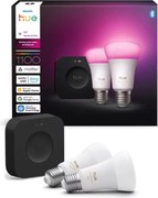 Kit de bază Philips Hue WACA 2xE27/8,1W 1000-20000K + Hue bridge
