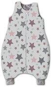 Sac de dormit cu picioare pentru copii 18-36 luni Kidizi All Pink Stars, 1 tog