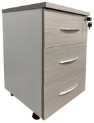 Sertar de birou Armadi, Pako World, Alb-Sonoma, 40x40x55 cm