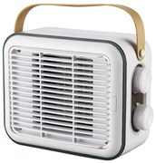 Aeroterma ELITE EFHR-1383 Retro, 1500W, 15 m², Incalzitor PTC, 3 trepte, Siguranta la rasturnare, Alb/Mustar