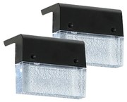 Immax 08501L - Set 2x LED RGB lampă solară de perete LED/1W/1,2V 3500K IP65