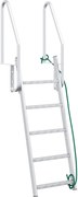 vidaXL Scară de doc cu 5 trepte Argintiu 58 x 77 x 191 cm Aluminiu