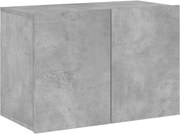 vidaXL Comodă TV de perete, gri beton, 60x30x41 cm