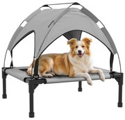 PawHut Pat pentru câini pisici pe picioare confort înalt velum anti-UV Oxford geantă de transport inclusă 76 x 61 x 69,5 cm, gri | Aosom Romania