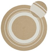 Covor rotund de exterior în culoare naturală ø 150 cm - NORTHRUGS