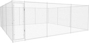 vidaXL Padoc pentru câini de exterior, 570x570x185 cm, oțel galvanizat