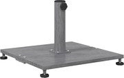 vidaXL Bază pentru umbrelă Aspect Lemn Gri Închis 45 x 45 x 31 cm