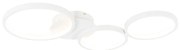 Plafoniera de design alb, cu LED integrat, cu dimmer pe 3 trepte, 3 lumini - Pande