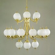 Candelabru elegant design LUX 1510 Objektdesign, bronz LU 1510/12+6+4 bronze/407/18 matt OR