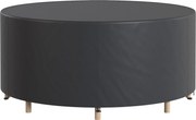 Outsunny Husă impermeabilă pentru mobilier de grădină pentru masă rotundă, țesătură Oxford 420D pentru exterior, Ø200 x 80 cm, negru | Aosom Romania