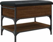 vidaXL Bancă de pantofi, stejar maro, 62x42x45 cm, lemn prelucrat