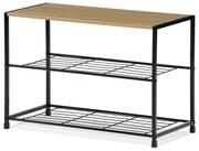 Suport pantofi GD-413 OAK Leik, 3 nivele, 63 x 30 x 43,5 cm, 3 etaje