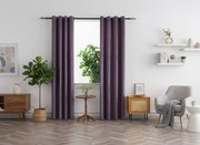 Draperie opaca DUNES VELVET 140x250 cm, mov Agatat: Inele metalice