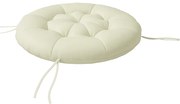 Outsunny Covoraș de șezut, covoraș pentru scaun, covoraș șezut, cu design tufted, 80 cm x 80 cm x 10 cm, Crem | Aosom Romania