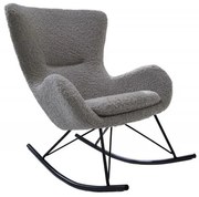 Scaun balansoar design nordic Scandinavia Swing, boucle gri