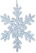 Ornament de Crăciun din sticlă ø 6 cm Snowflake – Dakls