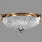 Plafoniera Elegante cu Diam 43 cm, Desing Clasic, Finisaj Bronz Antic - Bussy Lighting 3038-52-45