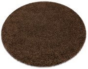 Covor SOFFI cerc shaggy 5cm maro