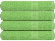 vidaXL Prosoape de saună, FROGN, 4 buc., verde măr, 80x200 cm, 360 g/m²