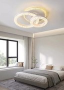 Lustra Cristal cu telecomanda, 2 cercuri