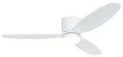 Ventilator inteligent de tavan alb 132cm incl. LED Dimmable cu telecomandă - Sofio