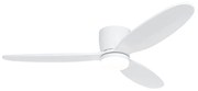 Ventilator inteligent de tavan alb 132cm Incl. LED Dimmable in Kelvin cu telecomandă - Sofio