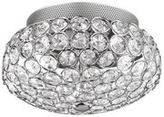 Aplica, Plafonier cristal Venezian diam 25,5cm KING PL3 CROMO 075389