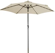 Deuba Umbrela de soare LED Miami Ø270cm - bej