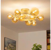 Lustră LED aplicată Brilagi MILLA 10xG9/3W/230V auriu
