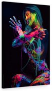 Tablou canvas Fluorescent Girl 120x80 cm