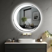 IREDA Oglindă de baie cu iluminare LED, 70 cm