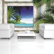 Fototapet - Plajă, mare, nisip (152,5x104 cm)