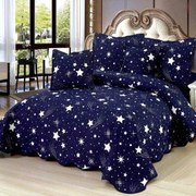 Cuvertura bumbac 100%, 5 piese, pat 2 persoane, 230x250 cm, CB102
