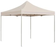 vidaXL Cort de petrecere profesional pliabil, crem, 2 x 2 m, aluminiu