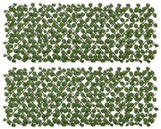 Outsunny Gard Decorativ Artificial, Protecție UV, Ideal pentru Intimitate în Spații Interioare/Exterioare, 200x100x8 cm, Verde | Aosom Romania